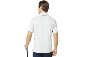 Image of Oakley Infinity Line Golf Polo Short Sleeve - Mens, Light Grey, Small 434309-202-S