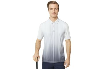 Image of Oakley Infinity Line Golf Polo Short Sleeve - Men's, Light Grey, 3XL, 434309-202-XXXL