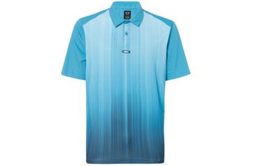 Image of Oakley Infinity Line Golf Polo Short Sleeve - Mens, Stormed Blue, Large, 434309-6SB-L
