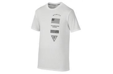 Image of Oakley Insignia Tee, White, Medium 455166-100-MD