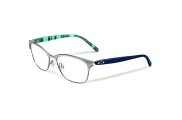 Image of Oakley Intercede Womens Eyeglasses 317902-52 - Brushed Chrome Frame