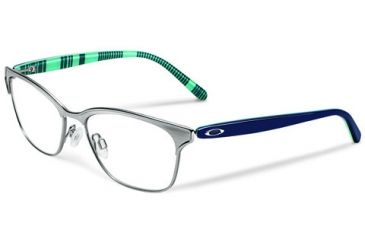 Image of Oakley Intercede Womens Eyeglasses, Polished Chrome Frame, 52mm OX3179-0252
