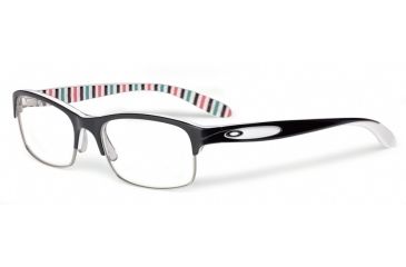 Image of Oakley Irreverent Progressive Rx Eyeglasses 106201-52 - Black Peppermint Frame