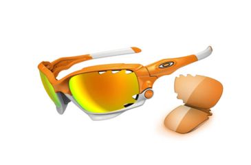 Image of Oakley Jawbone Progressive Prescription Sunglasses - Atomic Orange Frame 04-206