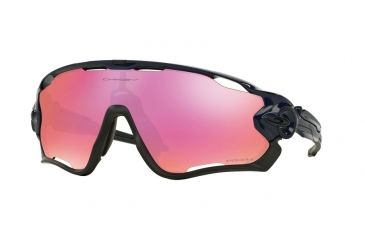 Image of Oakley JAWBREAKER OO9290 Sunglasses 929004-31 - Polished Navy Frame, Prizm Trail Lenses