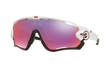 Image of Oakley JAWBREAKER OO9290 Sunglasses 929005-31 - Polished White Frame, Prizm Road Lenses