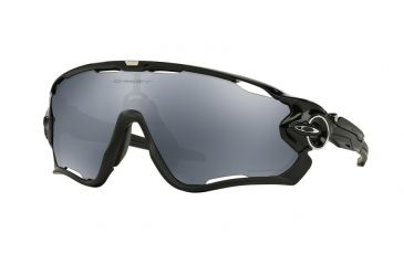Image of Oakley JAWBREAKER OO9290 Sunglasses 929007-31 - Polished Black Frame, Black Iridium Polarized Lenses