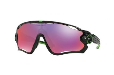 Image of Oakley JAWBREAKER OO9290 Sunglasses 929010-31 - Cavendish Polished Black Frame, Prizm Road Lenses