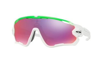 Image of Oakley Jawbreaker OO9290 Sunglasses 929015-31 - Green Fade Frame, Prizm Road Lenses