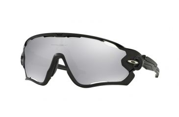 Image of Oakley JAWBREAKER OO9290 Sunglasses 929019-31 - Polished Black Frame, Chrome Iridium Vented Lenses