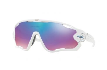 Image of Oakley JAWBREAKER OO9290 Sunglasses 929021-31 - Polished White Frame, Prizm Snow Lenses