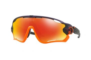 Image of Oakley Jawbreaker OO9290 Sunglasses 929030-31 - Purple Pop Fade Frame, Prizm Ruby Lenses