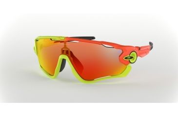 Image of Oakley Jawbreaker OO9290 Sunglasses 929031-31 - Harmony Fade Frame, Prizm Ruby Lenses