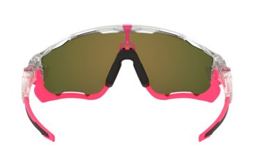 Image of Oakley Jawbreaker OO9290 Sunglasses 929039-31 - Matte Clear Frame, Prizm Ruby Lenses