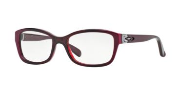 Image of Oakley Junket Progressive Prescription Eyeglasses 108707-52 - Dark Pink Vapor