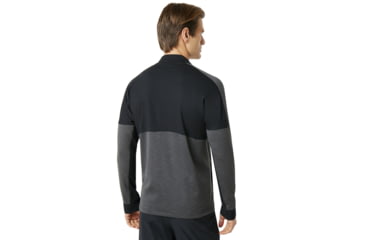 Image of Oakley Knockdown Mixed Fleece 1/4 Zip - Mens, Forged Iron, M, 461724-24J-M