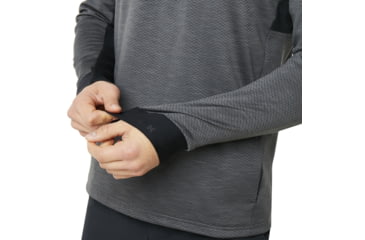 Image of Oakley Knockdown Mixed Fleece 1/4 Zip - Mens, Forged Iron, M, 461724-24J-M