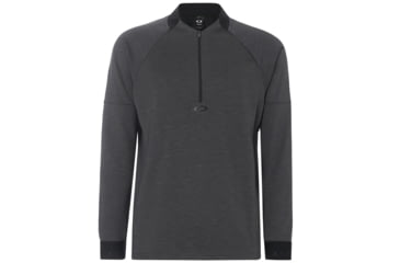 Image of Oakley Knockdown Mixed Fleece 1/4 Zip - Mens, Forged Iron, M, 461724-24J-M