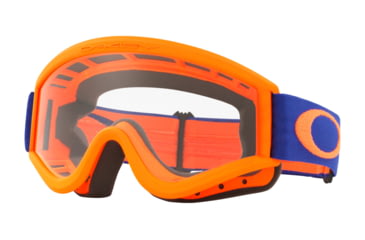 Image of Oakley L-Frame MX Goggles, Orange/Blue/Clear, OO7008-02