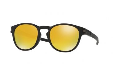 Image of Oakley LATCH A OO9349 Progressive Prescription Sunglasses OO9349-934904-53 - Lens Diameter 53 mm, Frame Color Matte Black