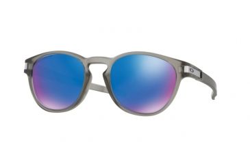 Image of Oakley LATCH A OO9349 Progressive Prescription Sunglasses OO9349-934906-53 - Lens Diameter 53 mm, Frame Color Matte Grey Ink