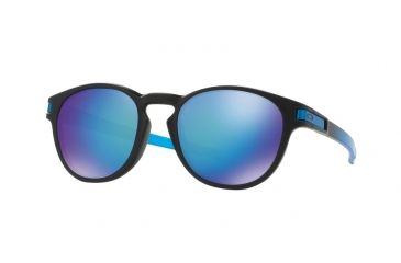 Image of Oakley Latch A OO9349 Progressive Prescription Sunglasses OO9349-934909-53 - Lens Diameter 53 mm, Frame Color Matte Black