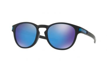 Image of Oakley Latch A OO9349 Progressive Prescription Sunglasses, 53mm, Matte Black, OO9349-934914-53-PRO