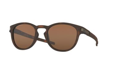 Image of Oakley Latch A OO9349 Progressive Prescription Sunglasses, 53mm, Matte Brown Tortoise, OO9349-934920-53-PRO