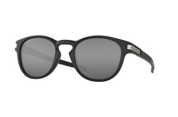 Image of Oakley Latch A OO9349 Progressive Prescription Sunglasses, 53mm, Grid Matte Black, OO9349-934923-53-PRO
