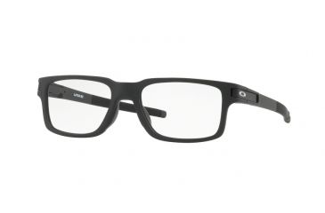 Image of Oakley LATCH EX OX8115 Progressive Prescription Eyeglasses 811501-52 - Satin Black Frame, Clear Lenses