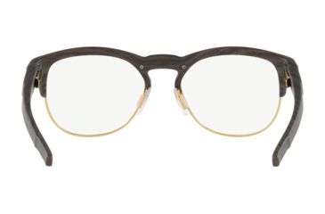 Image of Oakley LATCH KEY RX OX8134 Prescription Eyeglasses 813405-50 - Woodgrain Frame, Clear Lenses