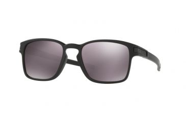 Image of Oakley LATCH SQ OO9353 Sunglasses 935302-52 - Matte Black Frame, Prizm Daily Polarized Lenses