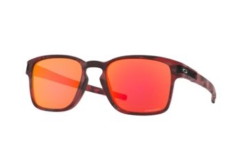 Image of Oakley Latch Squared A OO9358 Sunglasses 935816-55 - , Prizm Ruby Lenses