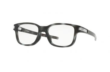 Image of Oakley LATCH SS OX8114 Bifocal Prescription Eyeglasses 811403-50 - Polished Grey Tortoise Frame, Clear Lenses