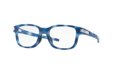 Image of Oakley LATCH SS OX8114 Bifocal Prescription Eyeglasses 811404-50 - Matte Blue Tortoise Frame, Clear Lenses