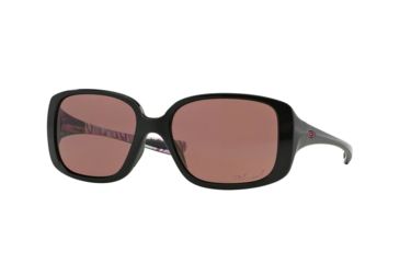 Image of Oakley LBD OO9193 Progressive Prescription Sunglasses OO9193-919312-54 - Lens Diameter 54 mm, Frame Color Breast Cancer Polished Black