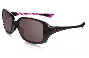 Image of Oakley LBD Sunglasses Polished Black Frame, OO Grey Polarized Lens-OO9193-12