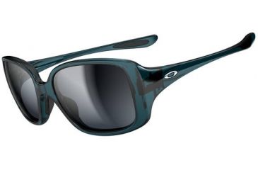 Image of Oakley LBD Sunglasses - Turquoise Frame and Black Grey Gradient Lens OO9193-07