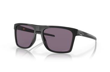 Image of Oakley Leffingwell Sunglasses, Black Ink Frame, Prizm Grey Lens, 57, OO9100-910001-57