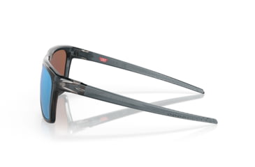 Image of Oakley Leffingwell Sunglasses, Crystal Black Frame, Prizm Deep Water Lens, Polarized, 57, OO9100-910005-57