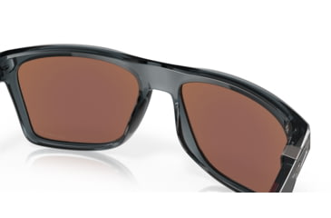 Image of Oakley Leffingwell Sunglasses, Crystal Black Frame, Prizm Deep Water Lens, Polarized, 57, OO9100-910005-57