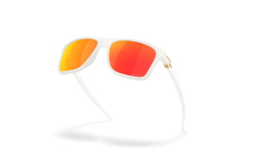 Image of Oakley Leffingwell Sunglasses, Matte Vapor, PRIZM Ruby, OO9100-2057