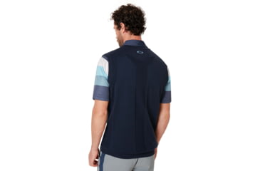Image of Oakley Light Knit Half Zip Vest - Mens, Foggy Blue, Extra Large, 412802-6FB-XL