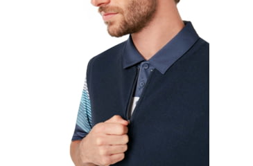 Image of Oakley Light Knit Half Zip Vest - Mens, Foggy Blue, Large, 412802-6FB-L
