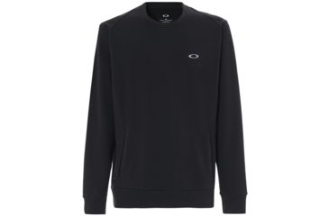 Image of Oakley Link Crew Fleece Sweatshirt- Men's, Blackout, Extra Large, 472333-02E-XL