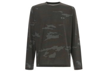 Image of Oakley Link LS Top - Mens, Blackout Camo, Large 434247P-978-L