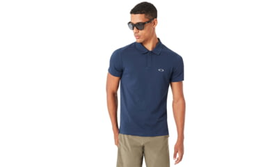 Image of Oakley Link Short Sleeve Polo - Mens, Fathom, 2XL, 433992-6AC-XXL
