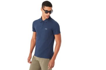 Image of Oakley Link Short Sleeve Polo - Mens, Fathom, 2XL, 433992-6AC-XXL