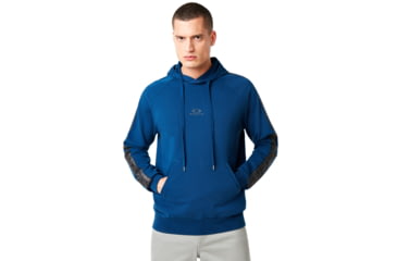 Image of Oakley Lit Graphic Hoodie - Mens, Dark Blue, Large, 472466-609-L
