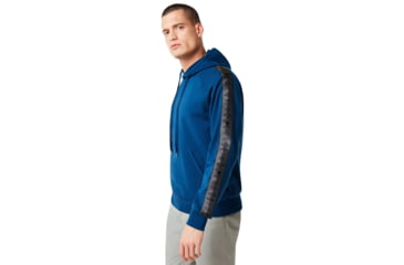 Image of Oakley Lit Graphic Hoodie - Mens, Dark Blue, Large, 472466-609-L